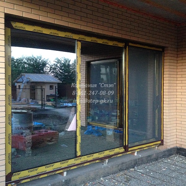Раздвижные стеклянные двери для террасы и дома от компании "Стэп"